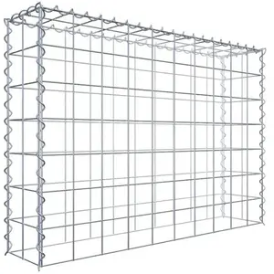 Gabiona Gabion sur toile type 3 100 cm x 70 cm x 20 cm (L x H x P), maille 10 cm x 10 cm, spirale