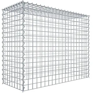 Gabiona Gabion sur toile type 3 100 cm x 80 cm x 40 cm (L x H x P), maille 5 cm x 5 cm, spirale