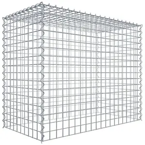 Gabiona Gabion sur toile type 3 100 cm x 80 cm x 50 cm (L x H x P), maille 5 cm x 5 cm, spirale