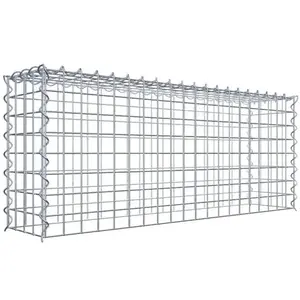 Gabiona Gabion sur toile type 3 100 cm x 40 cm x 20 cm (L x H x P), maille 5 cm x 5 cm, spirale