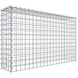Gabiona Gabion sur toile type 3 100 cm x 60 cm x 20 cm (L x H x P), maille 5 cm x 5 cm, spirale