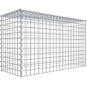 Gabiona Gabion sur toile type 3 100 cm x 60 cm x 40 cm (L x H x P), maille 5 cm x 5 cm, spirale