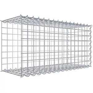 Gabiona Gabion sur toile type 2 80 cm x 40 cm x 30 cm (L x H x P), maille 5 cm x 5 cm, spirale pas cher