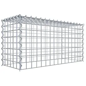 Gabiona Gabion sur toile type 3 80 cm x 40 cm x 30 cm (L x H x P), maille 5 cm x 5 cm, spirale