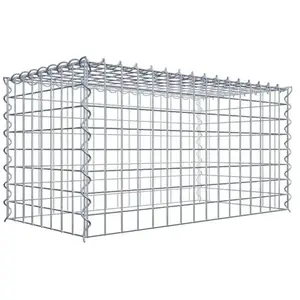 Gabiona Gabion sur toile type 3 80 cm x 40 cm x 40 cm (L x H x P), maille 5 cm x 5 cm, spirale