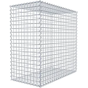 Gabion 100 cm x 100 cm x 50 cm (L x H x P), maille 5 cm x 5 cm, spirale pas cher