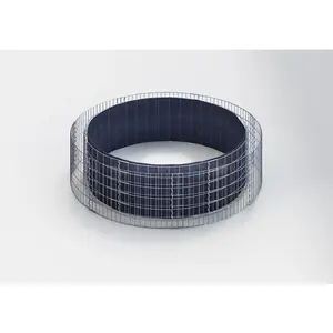 GABIONA Lit surélevé rond, diamètre 202 cm, hauteur 50 cm
