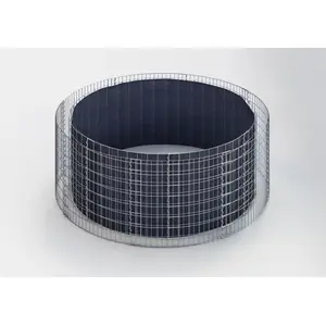 Gabiona Lit surélevé rond, diamètre 232 cm, hauteur 80 cm