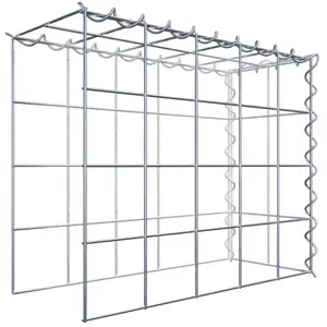 Gabion sur toile type 4 50 cm x 40 cm x 20 cm (L x H x P), maille 10 cm x 10 cm, spirale