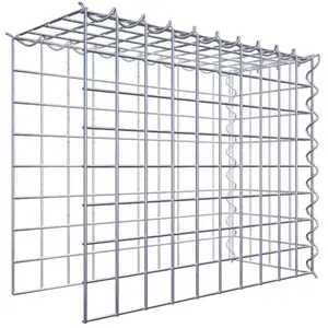 Gabion sur toile type 4 50 cm x 40 cm x 20 cm (L x H x P), maille 5 cm x 5 cm, spirale pas cher