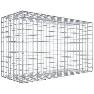 Gabion 100 cm x 60 cm x 40 cm (L x H x P), maille 5 cm x 5 cm, anneau en C pas cher