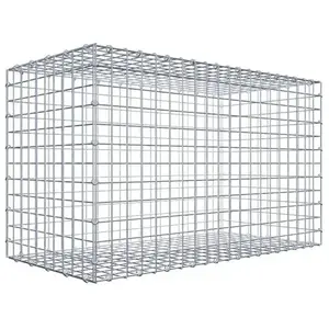 Gabiona Gabion 100 cm x 60 cm x 50 cm (L x H x P), maille 5 cm x 5 cm, anneau en C