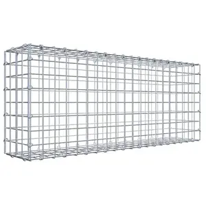 Gabiona Gabion 100 cm x 40 cm x 20 cm (L x H x P), maille 5 cm x 5 cm, anneau en C pas cher
