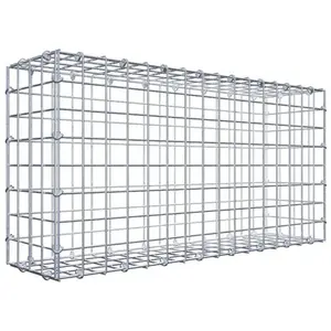 Gabiona Gabion 80 cm x 40 cm x 20 cm (L x H x P), maille 5 cm x 5 cm, anneau en C pas cher