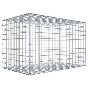 Gabiona Gabion 80 cm x 50 cm x 50 cm (L x H x P), maillage 5 cm x 5 cm, anneau en C