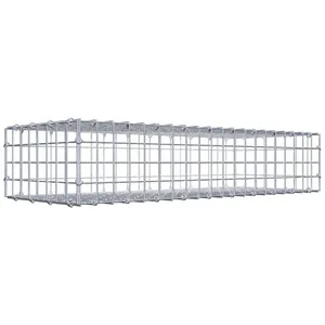 Gabiona Gabion 100 cm x 20 cm x 40 cm (L x H x P), maille 5 cm x 5 cm, anneau en C