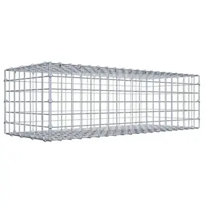 Gabiona Gabion 100 cm x 30 cm x 40 cm (L x H x P), maille 5 cm x 5 cm, anneau en C