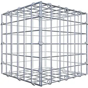 GABIONA Gabion 30 cm x 30 cm x 30 cm (L x H x P), maillage 5 cm x 5 cm, anneau en C