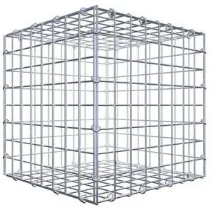 Gabiona Gabion 40 cm x 40 cm x 40 cm (L x H x P), maillage 5 cm x 5 cm, anneau en C pas cher