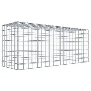 Gabiona Gabion monté type 3 100 cm x 40 cm x 30 cm (L x H x P), maillage 5 cm x 5 cm, anneau en C
