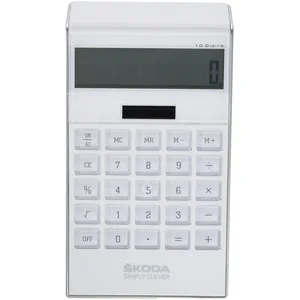 Skoda MVF18-067 Calculatrice Solaire Blanc pas cher