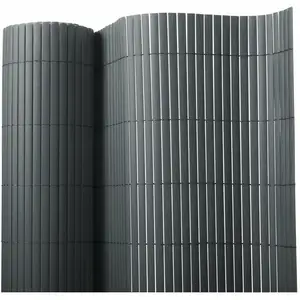 KARAT Canisse PVC Brise Vue, Paravent de Jardin, Piscines, Palissade en PVC Résistant aux UV, Intempéries,Gris 200 x 300 cm pas cher