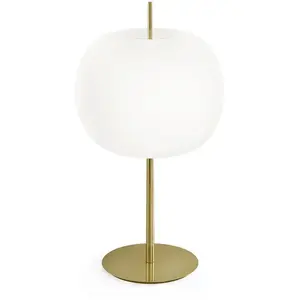 KDLN KUNDALINI lampe de table KUSHI XL (Laiton - Verre souflé et céramique) pas cher