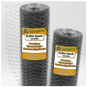 Comparateur de prix : AQUAGART 40 m grillage à maille hexagonale, grillage de poulailler, grillage pour enclos à lapins 50 cm