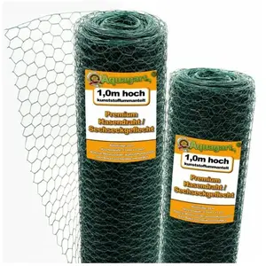 Comparateur de prix : Grillage à maille hexagonale vert Aquagart - 60m x 100cm - Clôture pour animaux et plantes