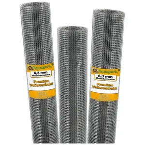 AQUAGART Grillages pour Volière 50m x 1m - Acier Galvanisé pas cher