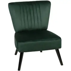 Beliani - Fauteuil en velours vert VAASA pas cher