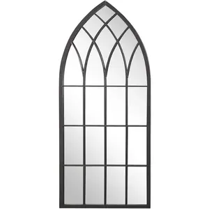 Comparateur de prix : Beliani Miroir CASSEL - Métal Noir
