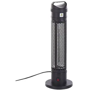 BELIANI Chauffage électrique d'extérieur 1000 w noir krakatoa 302452 pas cher