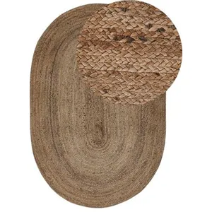 BELIANI Tapis Beige Jute Tressé Naturel Chauffant Sol 100x150cm Demirci pas cher