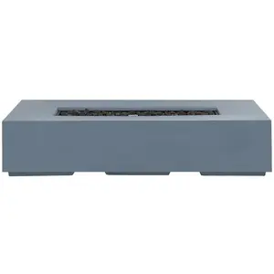 Comparateur de prix : BELIANI Brasero de jardin rectangulaire gris pavo ii 297705