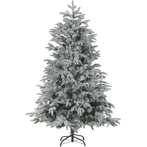 Beliani Sapin de Noël recouvert de neige artificielle 180 cm BASSIE pas cher