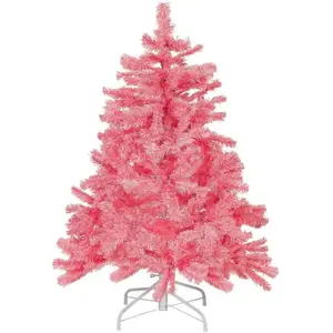 BELIANI Sapin de noël artificiel 120 cm rose pas cher