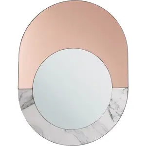 Beliani Miroir 65 cm Rose doré RETY