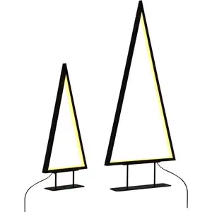 BELIANI Lot de 2 décorations led noir loppi 294931
