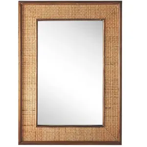 BELIANI Miroir mural 54 x 74 cm en bois clair IGUALA