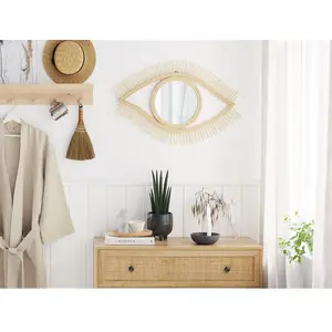 BELIANI Miroir en bois bois clair 48x79 pas cher