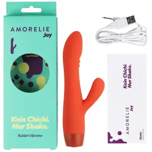AMORELIE Joy - Vibromasseur Rabbit Shake pour femme - tanche et rechargeable - En silicone et ABS pas cher AMORELIE Joy - Vibromasseur Rabbit Shake pour femme - tanche et rechargeable - En silicone et ABS pas cher