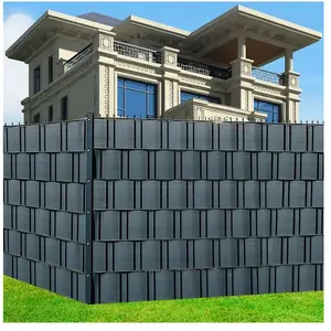 Melko 10x bandes de protection visuelle en pvc dur double barreaux clôture en nattes de 25,25 mètres film de protection visuelle clôture de jardin film de pas cher