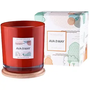 AVA & MAY Bougie parfumée - Marrakech - Santal & amande - 500 g pas cher