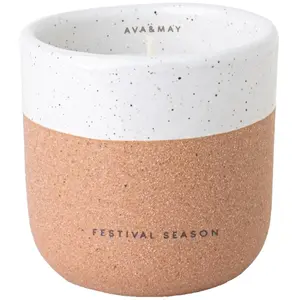 AVA & MAY Bougie parfumée - Festival Season - Ambre, fruits secs & fève de tonka - 200 g