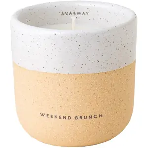 AVA & MAY Bougie parfumée - Weekend Brunch - Bois de santal, mandarine & poivre rose - 200 g