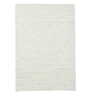 THEKO Tapis tissé à la main en laine naturelle naturel 160x230 pas cher