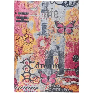 Gino Falcone Tapis salon tissé plat - multicolore 160x230 cm pas cher