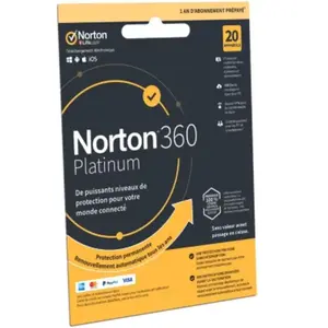 Logiciel antivirus et optimisation NORTON 360 Platinium 20 postes pas cher