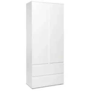 But Armoire 2 portes VANCOUVER coloris blanc pas cher